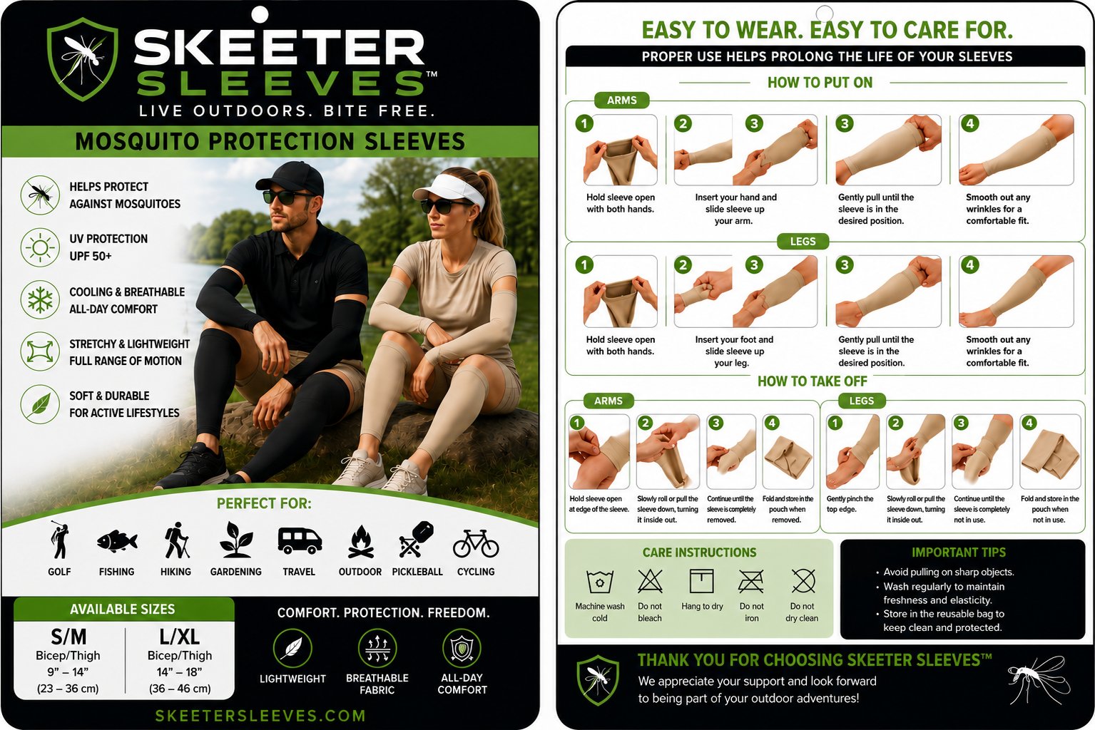 How to Wear Skeeter Sleeves